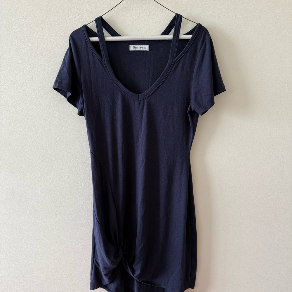 Berryou Navy Women's Mini Dress - Picture 2 of 5